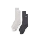 SKYLRK Thin Loop Sock 2-Pack (Hailey Grey/Jet)