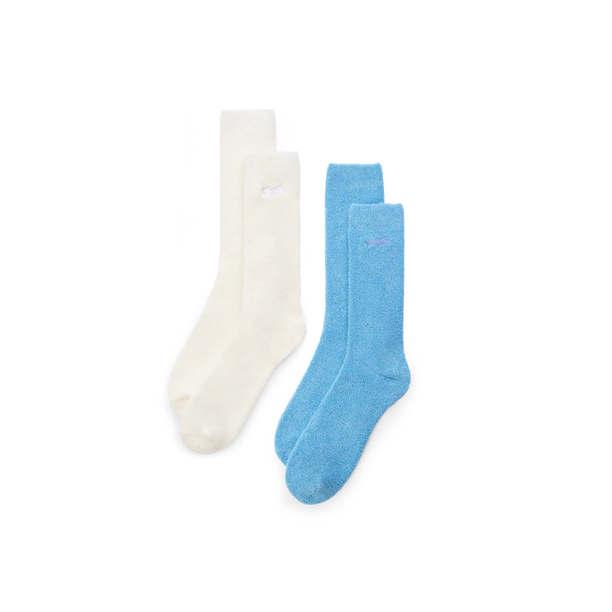 Thin-Loopy-Socks-2up-White-Blue SKYLRK Thin Loop Sock 2-Pack