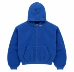 SKYLRK Reverse Zip Hoodie Blue