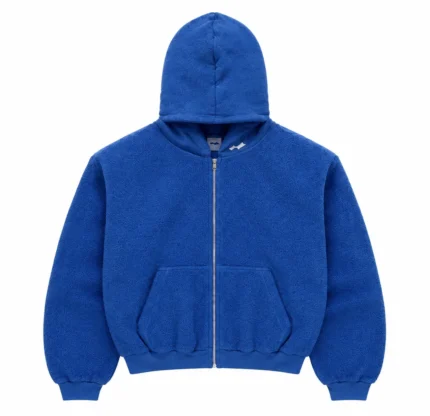 SKYLRK Reverse Zip Hoodie Blue