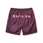 SKYLRK CHECKER SHORT PLUM - Image 2
