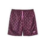 SKYLRK CHECKER SHORT PLUM