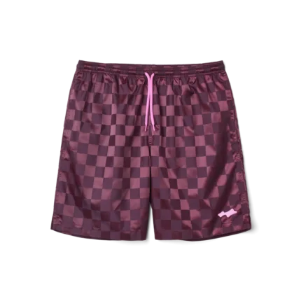 SKYLRK CHECKER SHORT PLUM