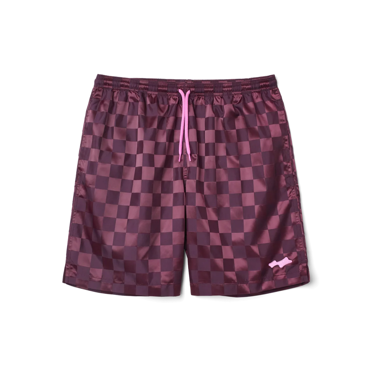 SLB066-9006_FRONT SKYLRK CHECKER SHORT PLUM