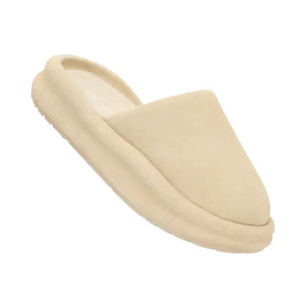 SKYLRK Rest Slipper Smooth Suede Cashew