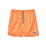 SKYLRK Checker Short Orange