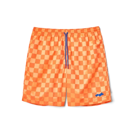 SKYLRK Checker Short Orange